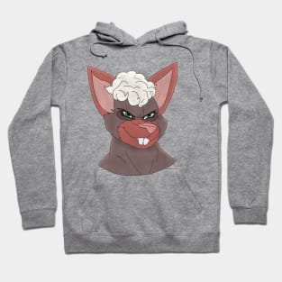 Anthro bat face Hoodie